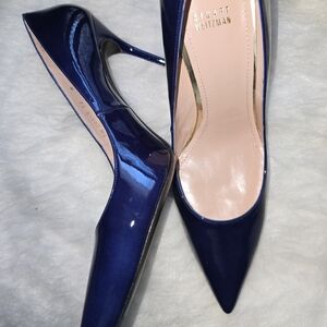NEW Stuart Weitzman Gorgeous Nouveau Ink Aniline Heels